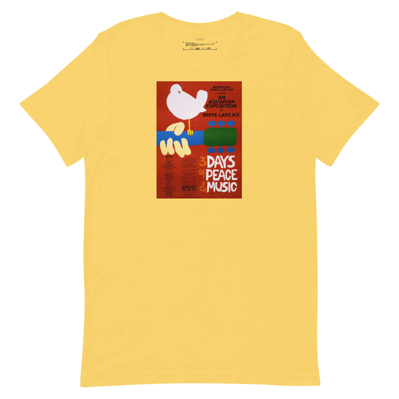 Woodstock Vintage Poster Unisex Tee