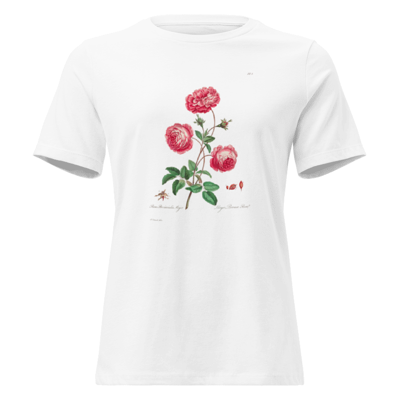 Rose Illustration Women's Relaxed Tee